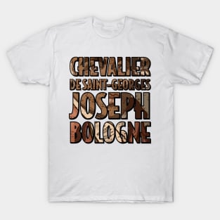 Chevalier de Saint-Georges Joseph Bologne Stencil portrait T-Shirt